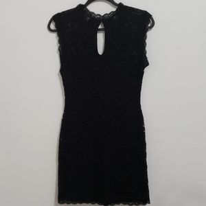 BEBE Black Lace Mini Dress  size Medium